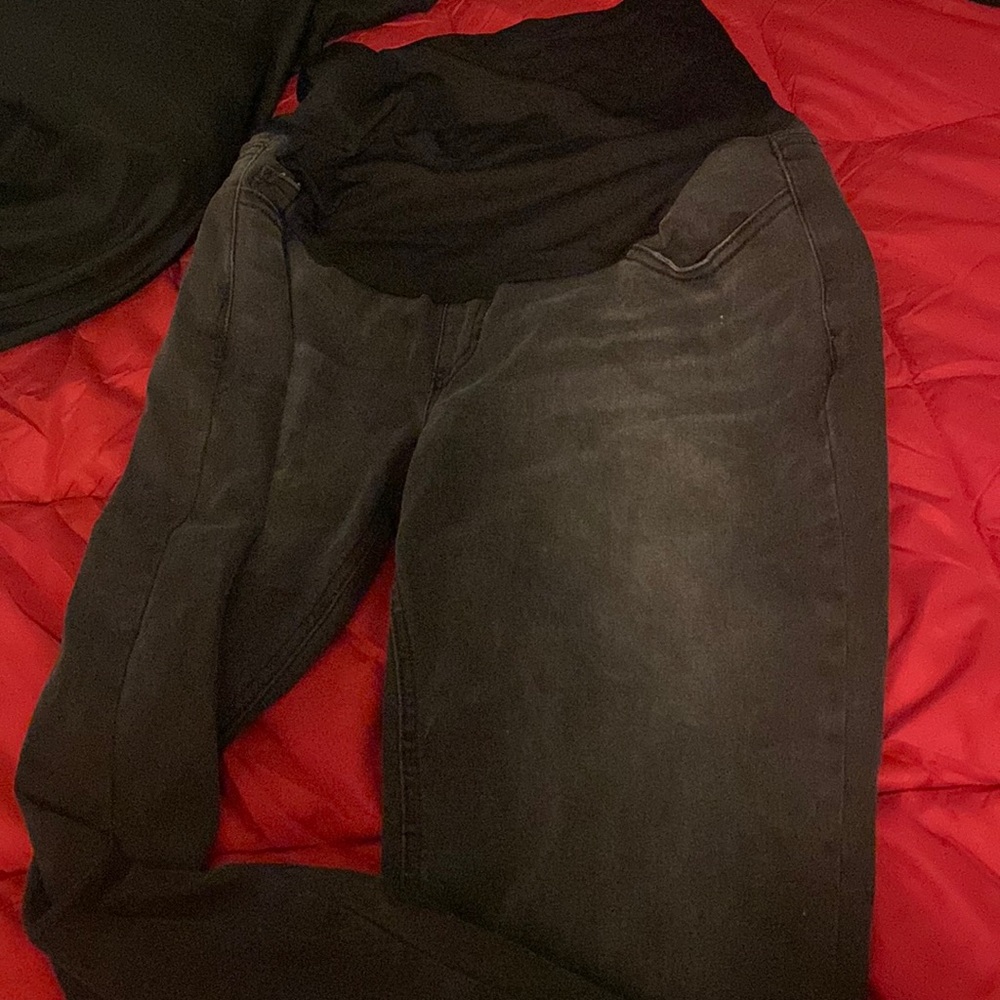Maternity black jeans